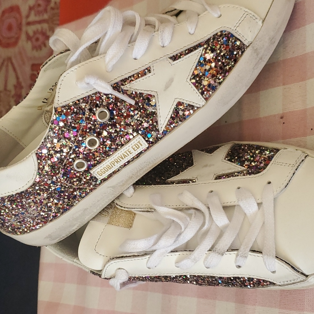 Golden goose multi glitter superstar